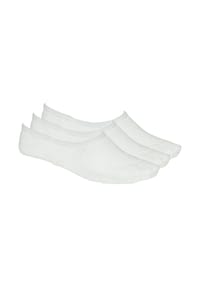 BIRKENSTOCK® - Damen Sneaker Socken Invisible, 3er Pack - Füßlinge, Cotton Sole, anatomisch - Weiß
