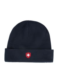 WELLENSTEYN - Beanie "Hafenmütze", Umschlag, für Herren - 013 DKL. BLAU