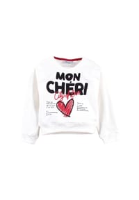 Solang - Sweatshirt mit Print-Motiv - Offwhite