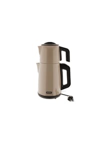 mulex® - Mulex Tee Express 2-in-1 Teekocher & Wasserkocher aus Edelstahl-Beige - Beige 38 x 16 cm