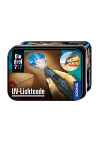 KOSMOS - Die drei ??? UV-Lichtcode, UV-Lampe, Experimentierkasten, Detektivspiel, Kinder, ab 7 Jahren - 