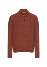 camel active - Strickpullover mit Stehkragen - Schwarz