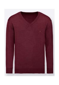Witt - V-Pullover - grau-meliert