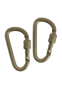 normani® - Karabiner mit Schraubverschluss 2er Set - Blau