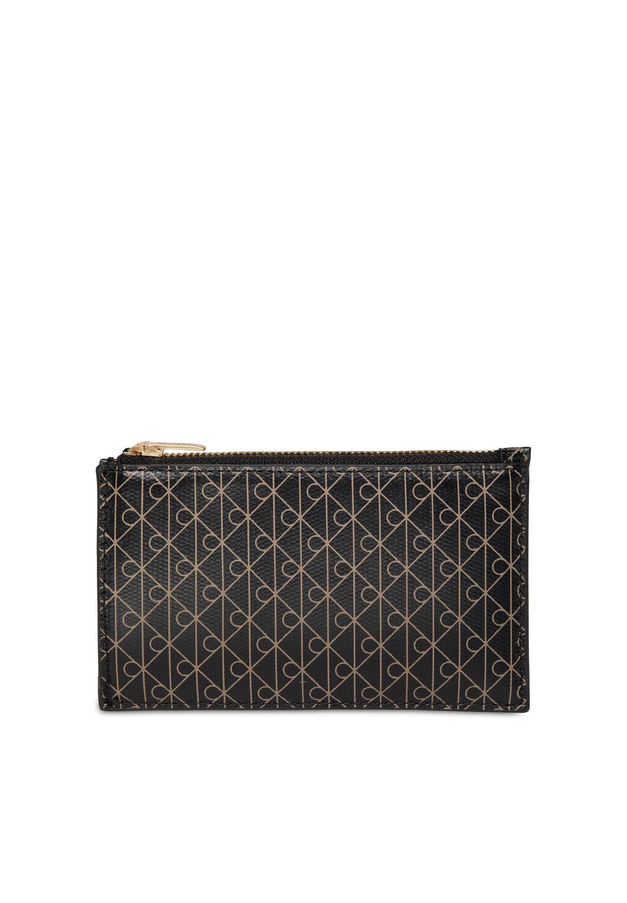 Calvin Klein Unisex Schwarz Brieftasche Emblem Aop Top Zip Cardholder Universal - Bild 6