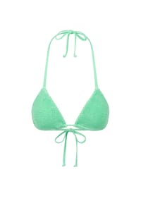 MODA MINX - Bikini-Top Scrunch im knalligen Design - Mint