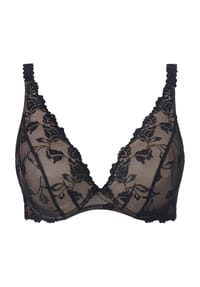 Aubade - Softessence Triangel-BH, Stickerei, Spitze, für Damen - NOIR