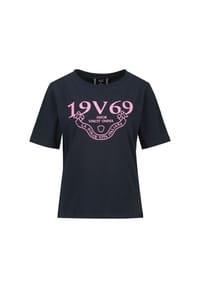 19V69 ITALIA - T-Shirt BELLARA BANDEROLE - Navy