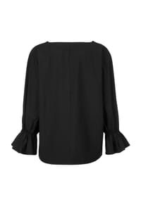 Alba Moda - Oversizedbluse mit Volant am Ärmelabschluss - schwarz