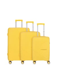 WORLDPACK Vegas - Vegas 4 Rollen Kofferset 3-teilig - sonnengelb