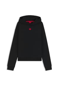 HUGO - Loungewear-Oberteil Signature, Rippbündchen, für Damen - 001  BLACK