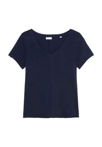 Marc O'Polo DENIM - T-Shirt, V-Ausschnitt, Rücken-Ziernaht, für Damen - 106 SCANDINAVIAN