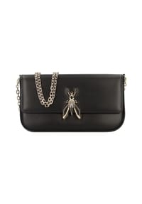 PATRIZIA PEPE - Essential Fly Essential Fly Clutch Tasche Leder 26 cm - nero