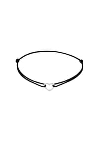elli. - Armband Herz 925 Sterling Silber - Schwarz