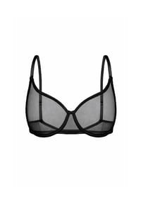 less is a'mor - Transparenter Mesh-BH Gomeisa mit weichen Cups - beige
