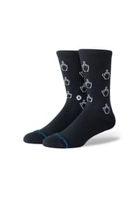 STANCE - STANCE Unisex Socken - Cursor Crew, Crew Socken, Baumwollmischung - Schwarz/Weiß