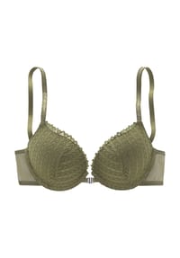 s.Oliver - Push-up-BH Lilou, Spitze, für Damen - 1595 OLIVE