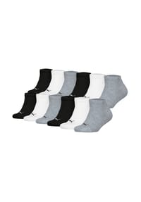 PUMA® - Kinder Sneakersocken, 12er Pack - Plain Sneaker 12P, Logo, einfarbig - Denim Blau