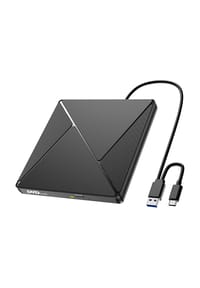 MANIKE - Externes CD/DVD-Laufwerk & Brenner – USB 3.0 & USB-C Optisches Laufwerk - 