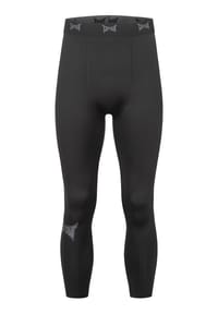 TAPOUT® - Herren Funktionsleggings schmale Passform TRAINING LEGGING - Black/Black