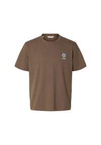 SELECTED - T-Shirt, Baumwolle, für Herren - 178372 EGRET