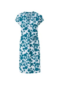 s.Oliver BLACK LABEL - Shirtkleid, Split-Neck, für Damen - 67A2  BLUE GREEN