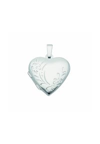 Adelia's - Damen Silber Schmuck 925 Silber Medaillon Anhänger - silber