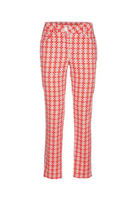 Alba Moda - Hose in modischen Dessin - orange