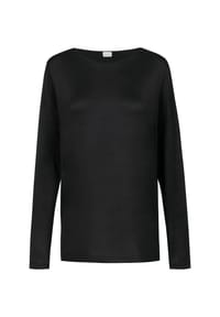 mey - Schlafanzug-Oberteil Pure Shine, Bündchen, für Damen - 3 SCHWARZ
