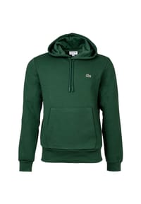 LACOSTE - Herren Hoodie mit Kapuze - Sweatshirt, aufgerautes Fleece, Baumwoll-Mix - Blau