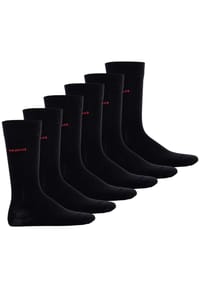 HUGO - Herren Socken, 6er Pack - RS Uni CC, Kurzsocken, mittelhoch, Logo, uni - Blau