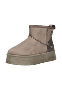MUSTANG® - Veloursleder/Textil Stiefelette - Braun