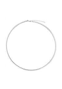 Adelia's - Adelia's Damen Edelstahl Collierkette Halskette - silber