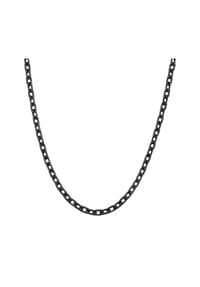 TRUE REBELS - Herren Kette aus Edelstahl in schwarz - schwarz