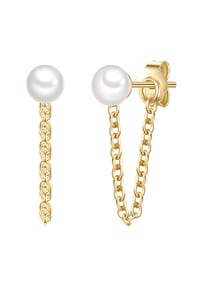 GLANZSTÜCKE MÜNCHEN - Damen Ohrringe aus 925/- Sterling Silber in gelbgold - gelbgold
