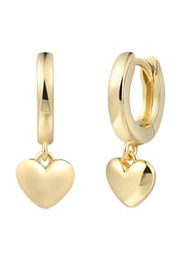 XENOX - Damen Creolen, 925er Silber - GELBGOLD