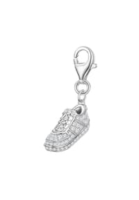 GLANZSTÜCKE MÜNCHEN - Damen Charm aus 925/- Sterling Silber in Silber mit Zirkonia - silber