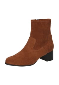Caprice - Veloursleder Stiefelette - Cognac