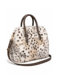 collezione alessandro® - Handtasche Ewok aus kuschelweichem Material - khaki