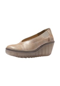 Fly London - Leder Pumps - Silber