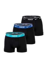 NIKE - Everyday Cotton Stretch Pants, 3er Pack, Logo-Bund, für Herren - 1L8 BLK - GLACIER