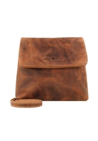 GREEN BURRY Vintage - Vintage Umhängetasche Leder 25 cm - brown
