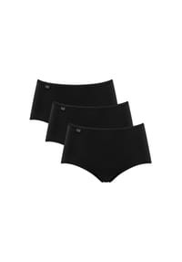 sloggi - 24/7 Midi-Slip, 3er-Pack, Baumwolle, uni, für Damen - haut