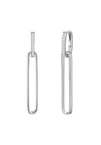 GLANZSTÜCKE MÜNCHEN - Damen Ohrringe aus 925/- Sterling Silber in Silber mit Zirkonia - silber