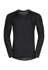 odlo - Funktionsshirt "Active F-Dry Light Eco", schnelltrocknend, Logo-Brustprint, für Herren - BLACK