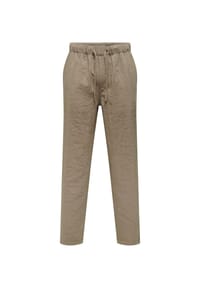 ONLY & SONS - Sweathose Sinus Trake lange Jogginghosen - braun