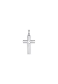 amor Kreuz - Motivanhänger für Damen und Herren, Unisex, 925 Sterling Silber | Kreuz - Silber