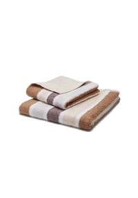GRACE GRAND SPA - Duschtuch Premium in tollem Streifen-Design - Braun