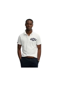 Superdry. - Herren Poloshirt - Vintage Athletic Polo, Logo, Baumwolle, einfarbig - Blau