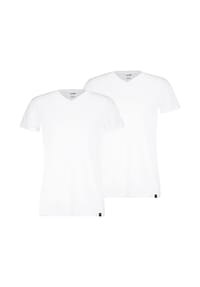 PUMA® - Herren T-Shirts, 2er Pack - V-Neck Tee 2P, V-Ausschnitt, Regular Fit, Baumwolle, einfarbig - Schwarz